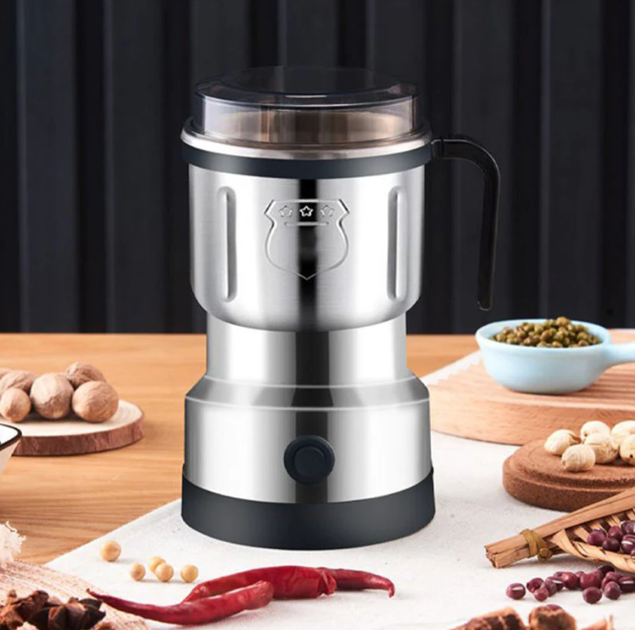 Molino Eléctrico Multifuncional — Para Café, Especias y Hierbas, Molienda Potente y Rápida