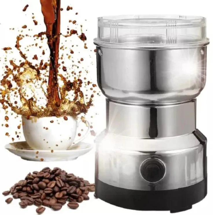 Molino Eléctrico Multifuncional — Para Café, Especias y Hierbas, Molienda Potente y Rápida