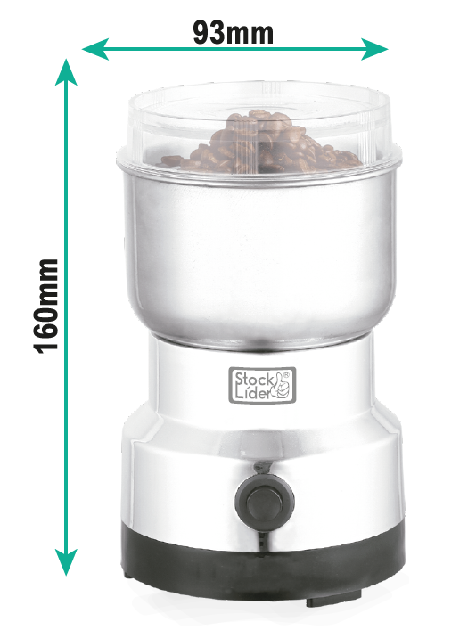 Molino Eléctrico Multifuncional — Para Café, Especias y Hierbas, Molienda Potente y Rápida